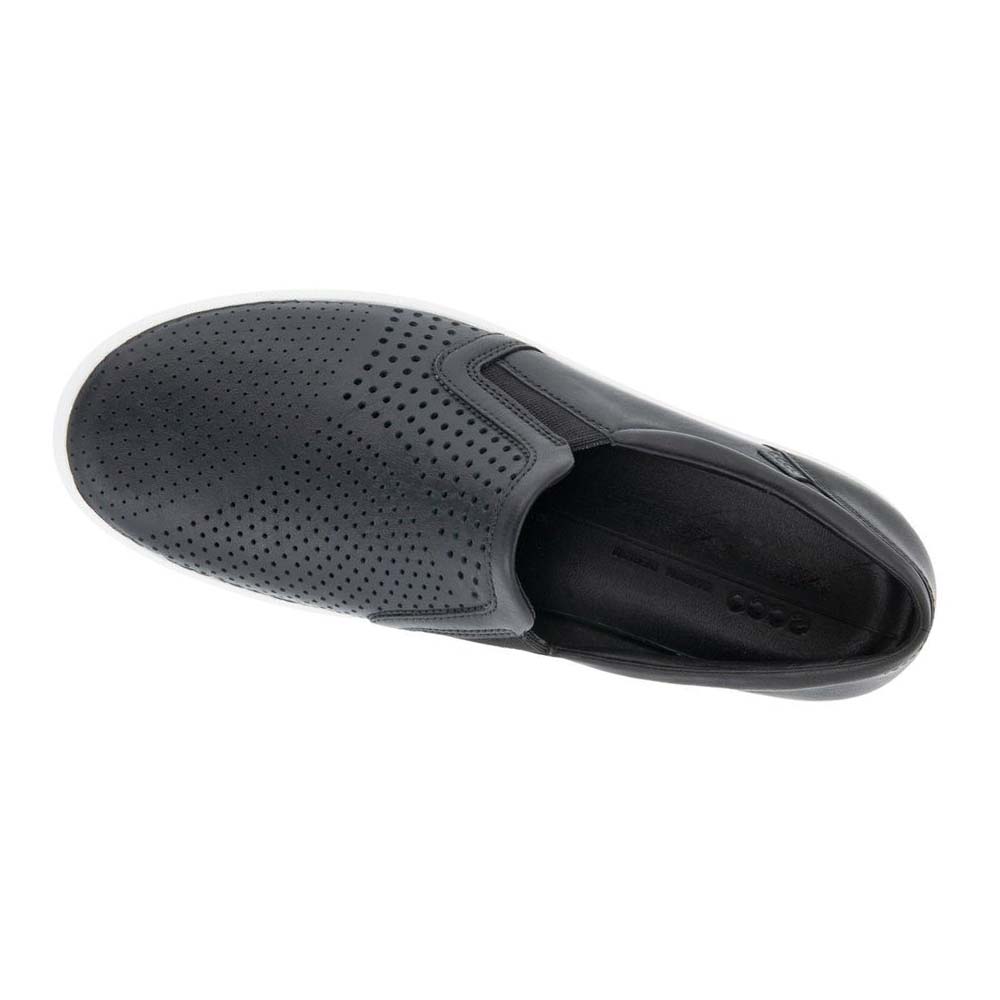 Női Ecco Soft 7 Slip-on Alkalmi Cipő Fekete | HU 77FDN